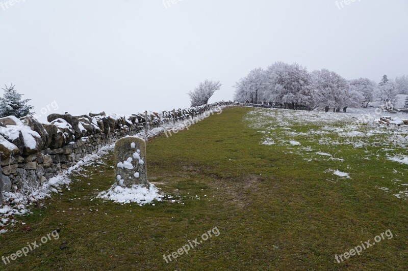 Mountains Winter Creux Du Van Switzerland Jura