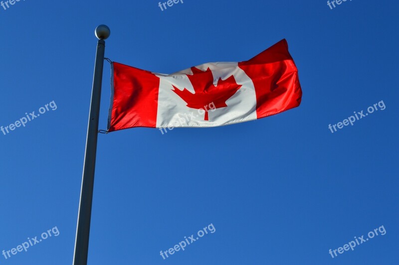 Flag Canada Canadian Country Symbol