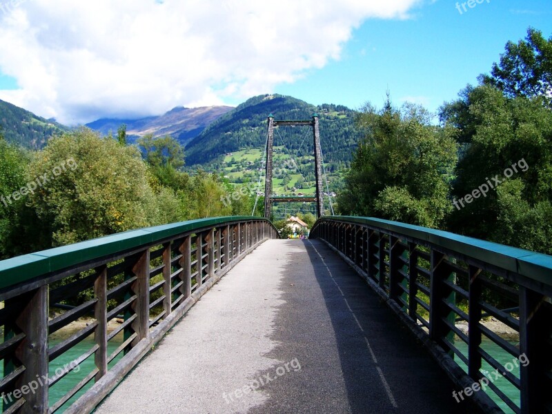 Bridge Old Wooden Bridge Landscape Free Photos