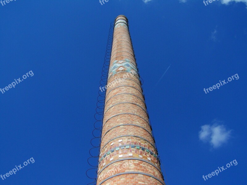 Chimney Zsolnay Factory Blue Sky Free Photos