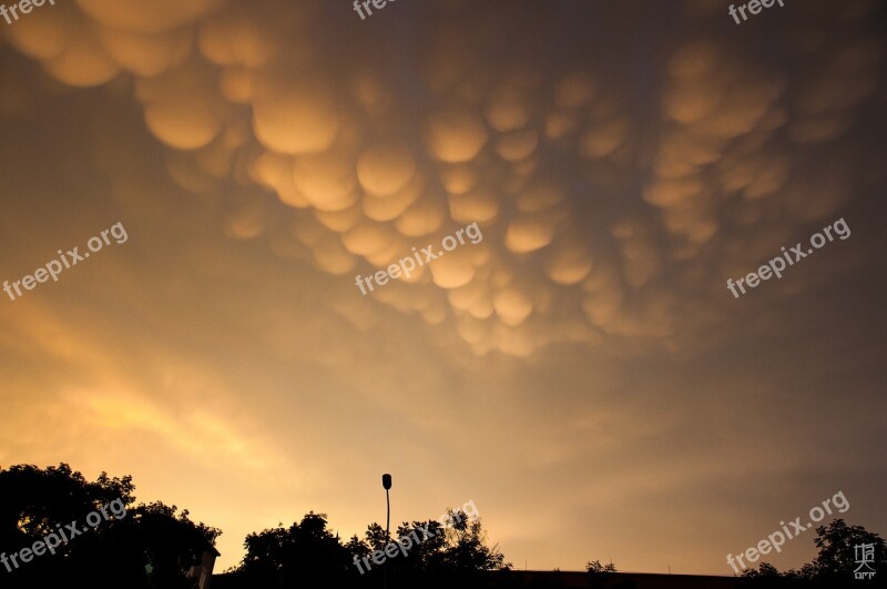 Sky Cloud Ball Shapes Cloudy Sky