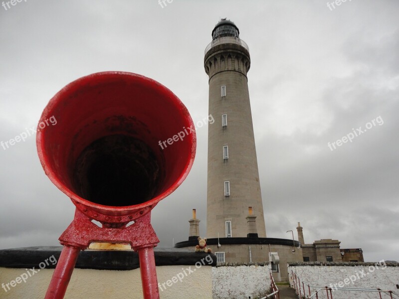 Scotland Lighthouse Foghorn Highlands And Islands United Kingdom