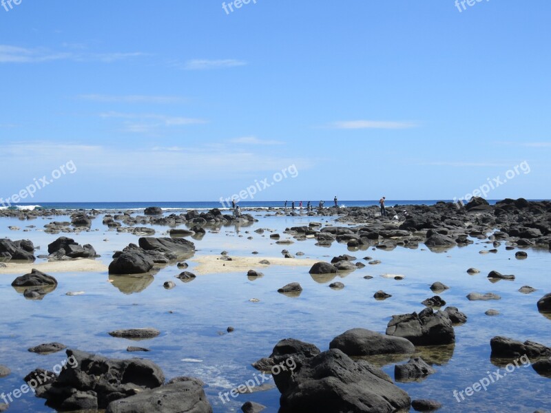 Blue Stones Blue Sky Sky Mar