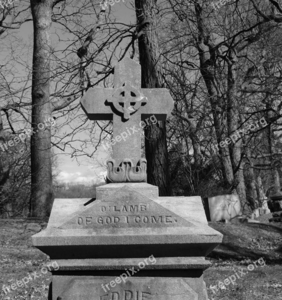 Cemetery Graveyard Gravestone Headstone Cross