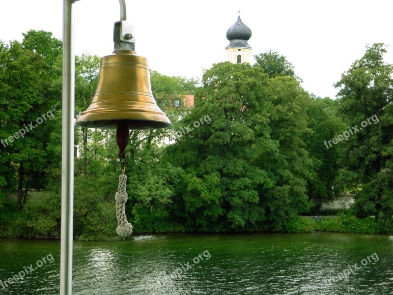 Bell Steeple River Forest Ship