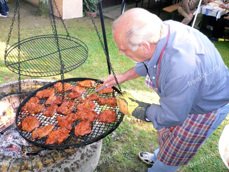 Choir Grilling Meat Celebrate Beer Garden Cecilian