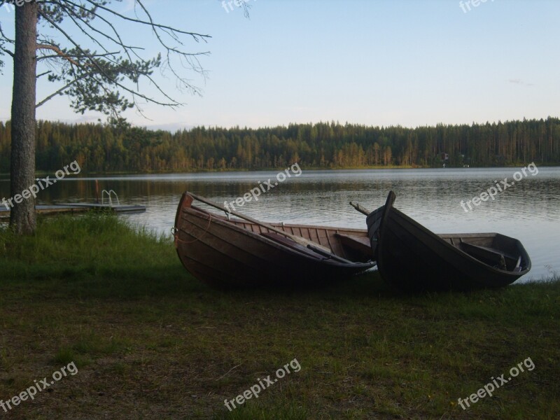 Finland Boat Fishing Vessel Lake Free Photos