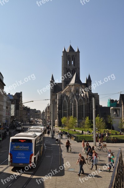 Ghent Square Church City ​​centrre Downtown