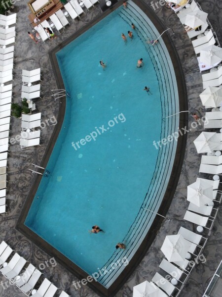 Swimming Pool Big Miami Beach Hotel Pool