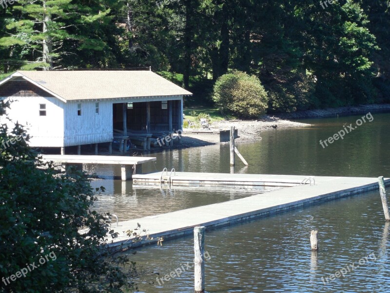 Boathouse Nature Water Forest Outdoor