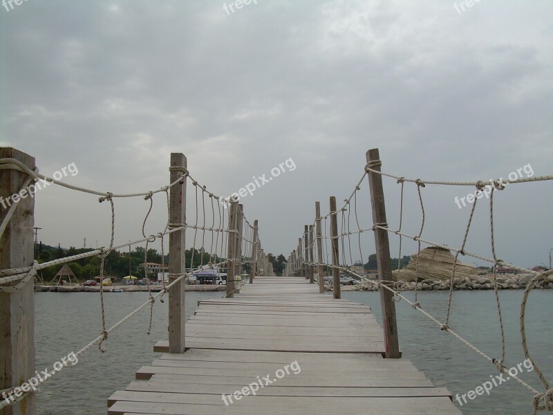 Zakynthos Landscape Island Water Wooden