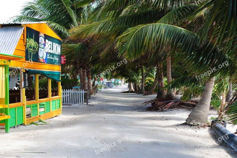 Belize Cay Caulker Ambergris Central America Island