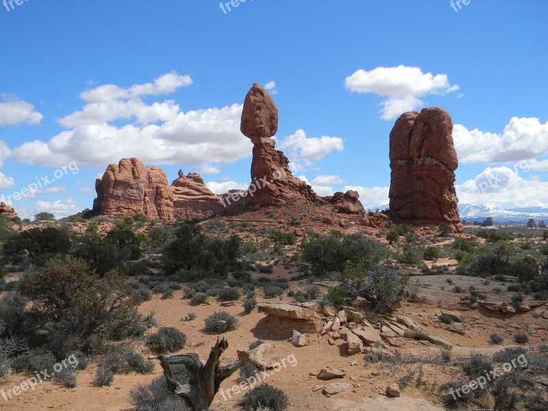 Moab Southern Utah Red Rocks Formation Utah