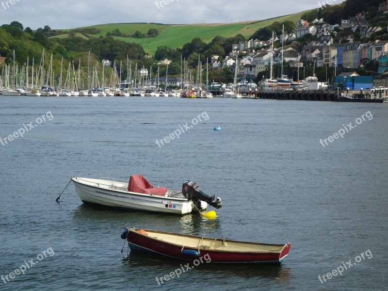 Dartmouth River Boats Devon Landscape