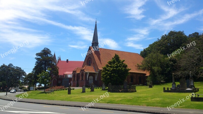 Construction Street View New Zealand Church Free Photos