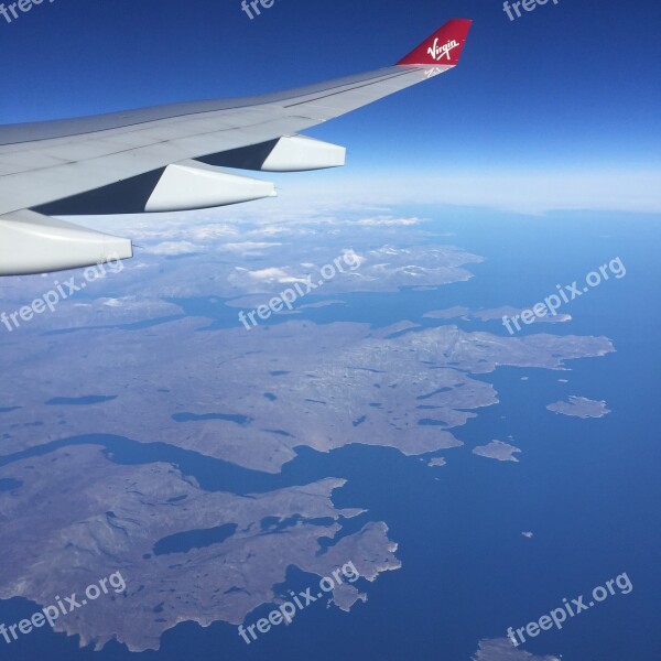 Airplane Canadian Coast Sky Free Photos