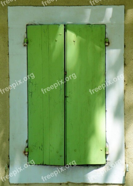 Shutters Window Green France Fr