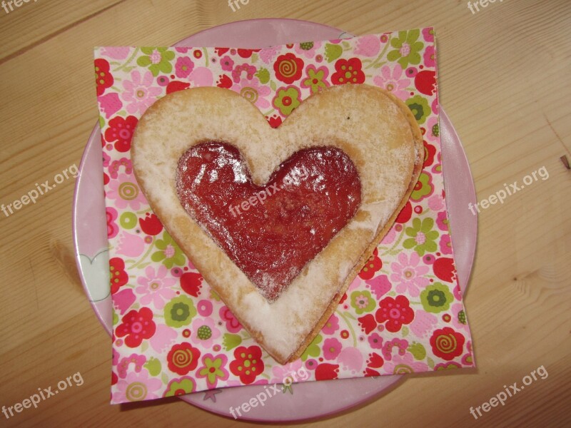 Heart Cookies Biscuit Heart Heart Shaped Valentine's Day