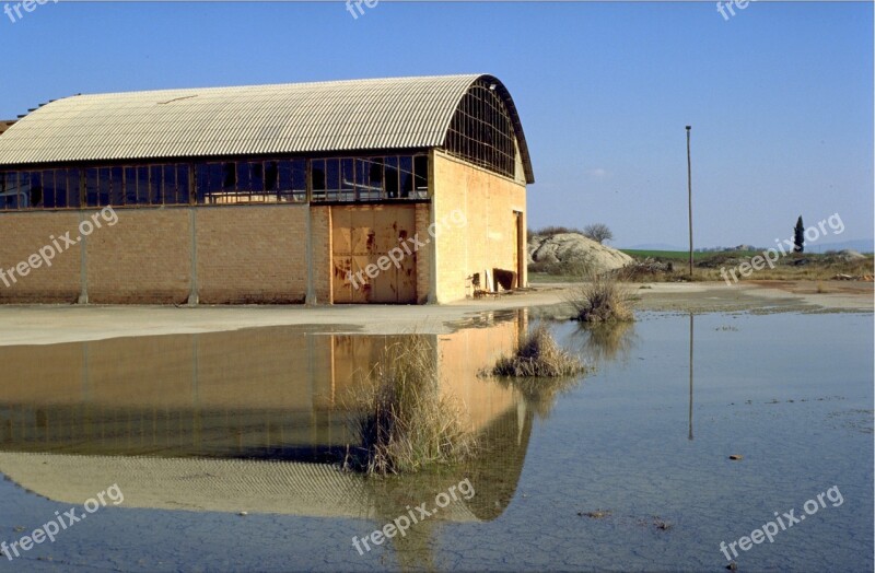 Factory Hall Mirroring Water Free Photos