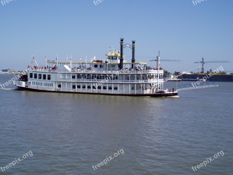 Steamboat River Paddlewheeler Steam Boat Steam