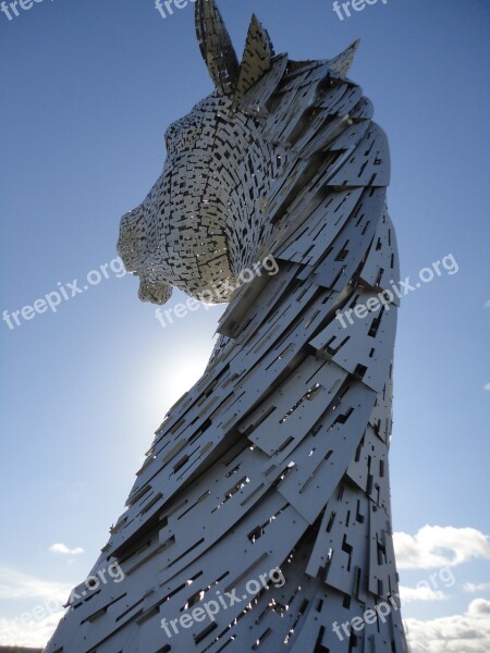 Horse Kelpies Statue Monument Monuments