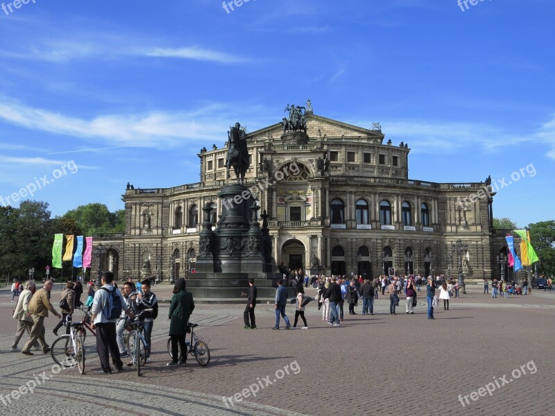 Dresden Semper Opera House Architecture Saxony Historically