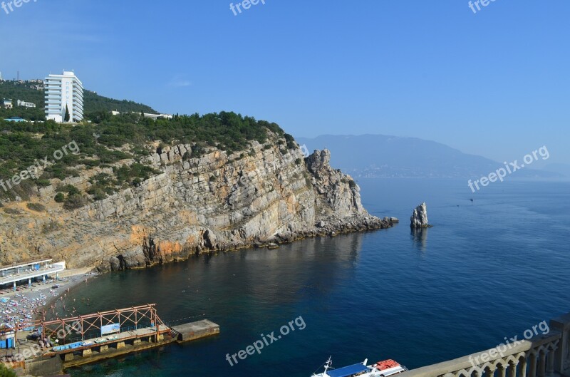 Rocks Beach Seascape Crimea Yalta