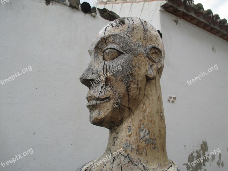 Face Sculpture Wood Face Wood Modern