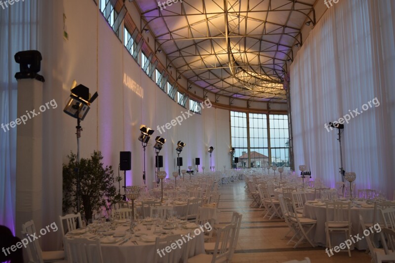 Events Dinner Lights Venu Tables