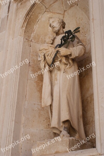 Holy Anthony Of Padua Padua Dubrovnik Figure