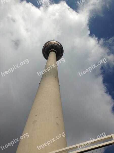 Berlin Tvtower Tower Tv-tower Sky