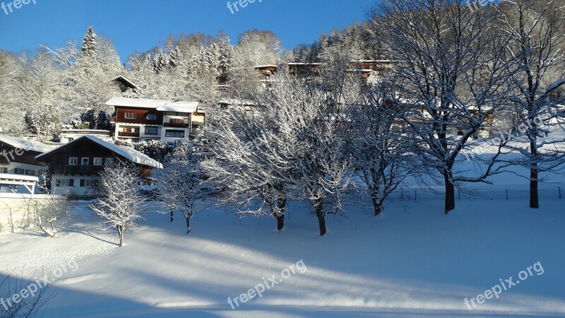 Winter Tegernsee Snow Mountains Nature