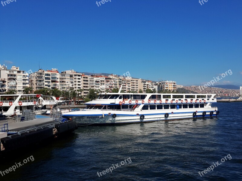 Izmir Karsiyaka Marine Blue Yacht