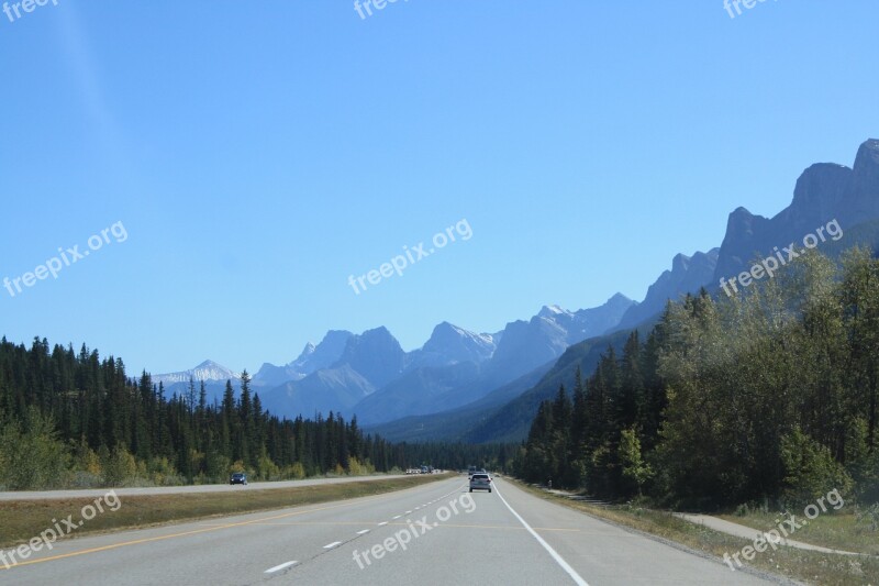 Rocky Canada Mountain Road Nature