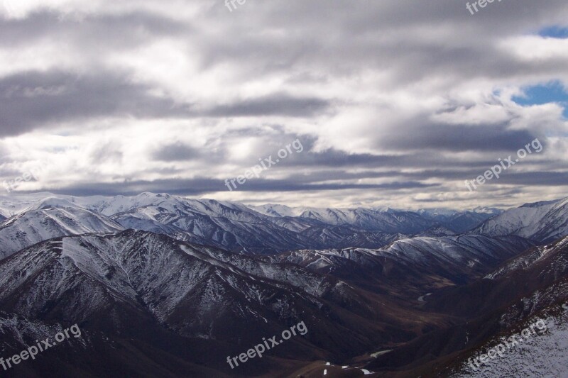 Mountains Snow Queenstown New Zealand Free Photos