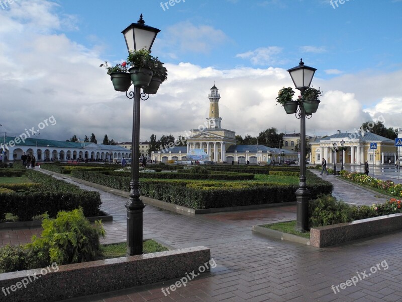 Russia Kostroma Area After The Rain Lights