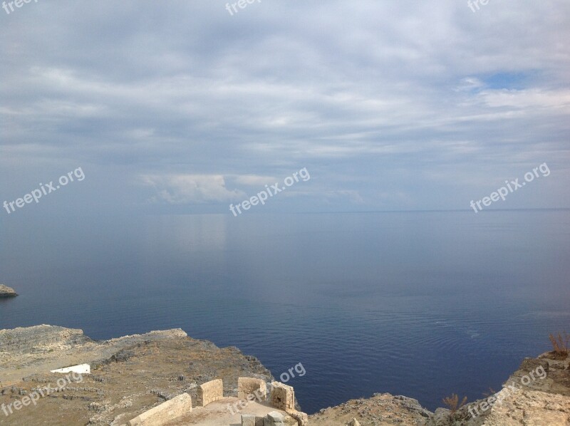 Greece Rhodes Lindos Bay Mood