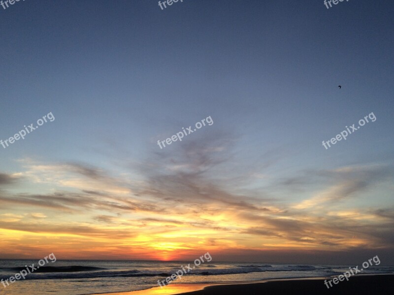 Guatemala Sky Clouds Sea Sunset