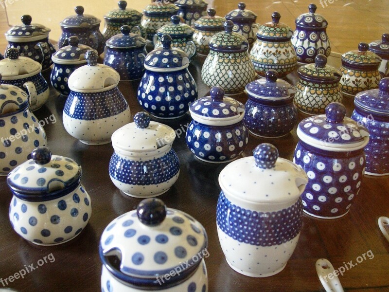 Pottery Pots Poland Folklore Regional