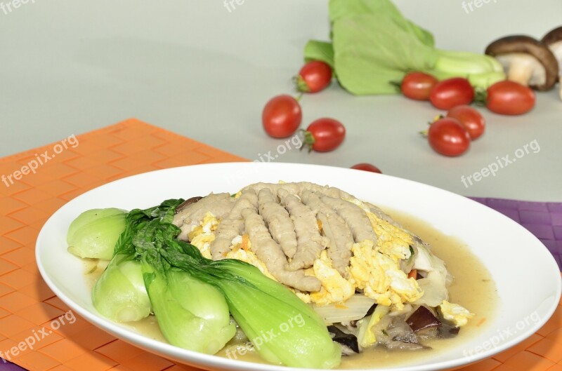 Shiitake Mushroom Meat Soup When The Vegetables Free Photos