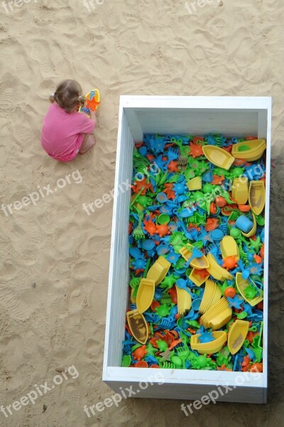 Playing Child Sand Sand Toys Child Play