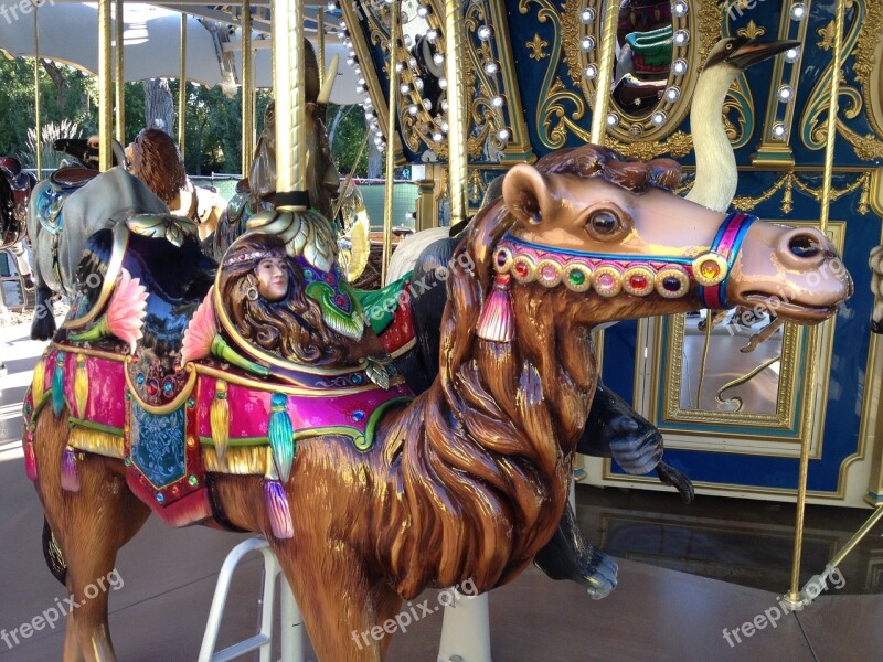 Camel Carousel Fair Merry Go Round Circus