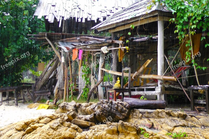 Raining Island Thailand Koh Samed Rain