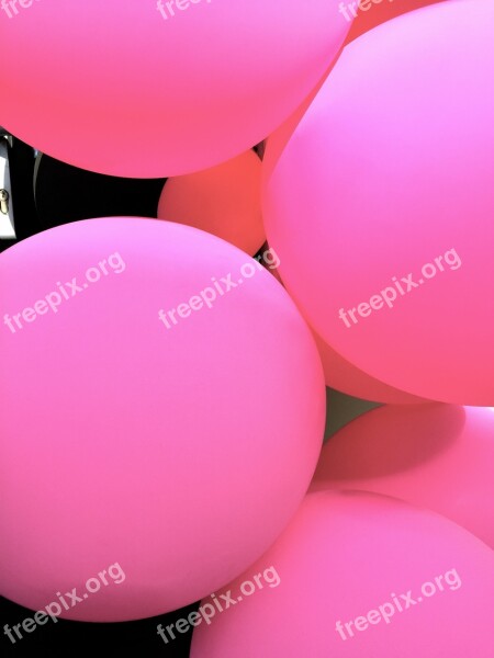 Balloons Texture Background Pink Bright