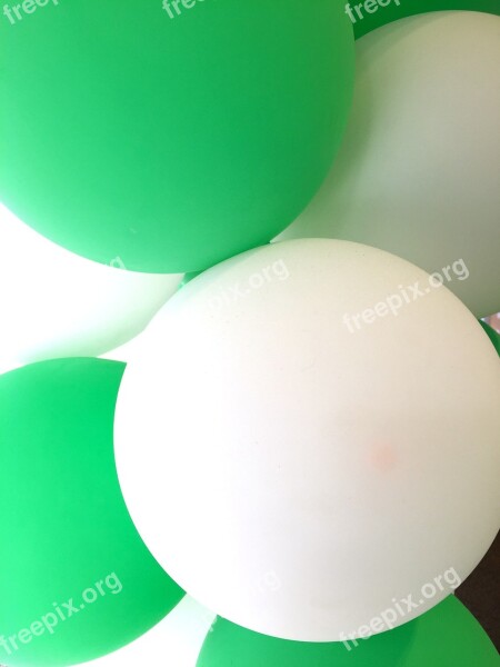 Balloons Texture Background Green Bright