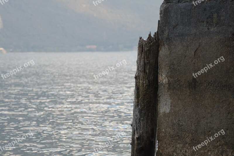 Lake Port Bollard Water Wooden Posts