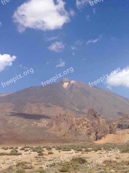 Mountain Teide Tenerife El Teide Volcano