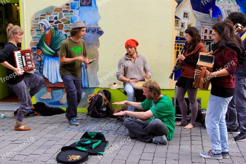 Euro Band Band Musicians Street Musicians European