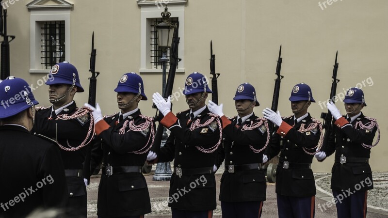 Changing Of The Guard Monaco France Cot Côte D ' Azur