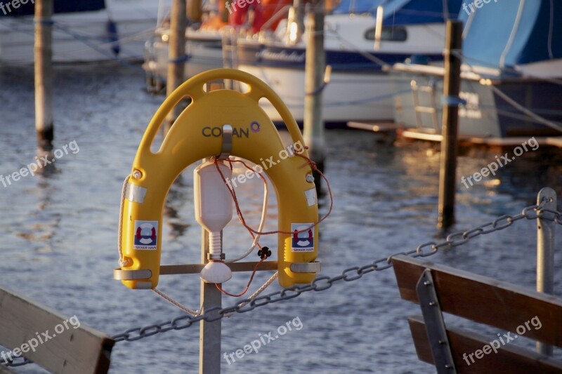 Port Harbour Lifesaver Safety Belt Pier